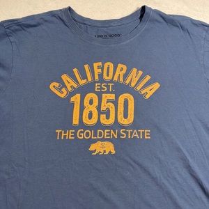 Life Is Good Mens Crusher-Lite T Shirt Size XL California